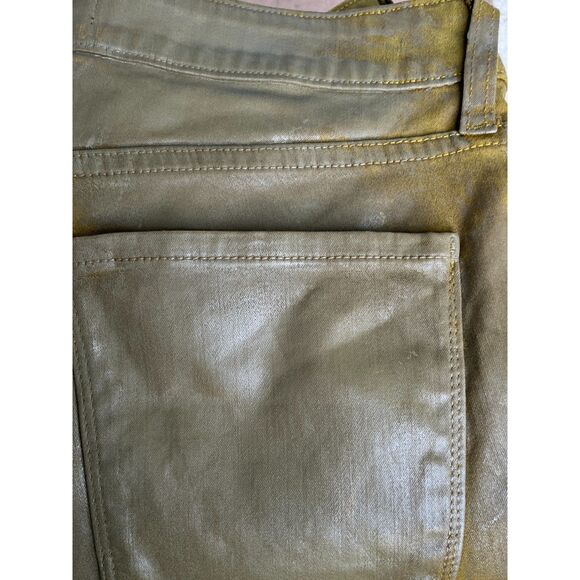 MONFRERE Green Waxed MF Slim Leg Cargo Pants Trousers   Mens Size 30 - Picture 9 of 9
